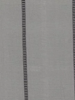 Premium Yarn Dyed Cotton - Dobby Railroad Stripe - Grey