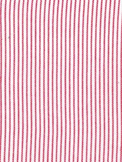 Premium Yarn Dyed Cotton - Twill Stripe - Red/White