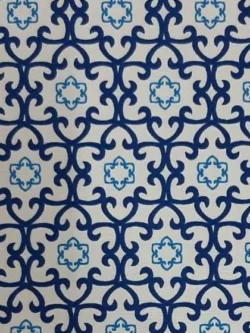 Quilting Cotton - Every Day Prints - Medallion - White/Blue