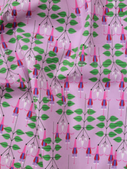 Birch – Organic Cotton Poplin – Flowering Trees - Discovery Place - Fuchsias