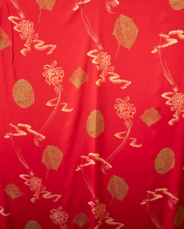 Designer Deadstock - Silk Crepe de Chine - Japanese Bouquet