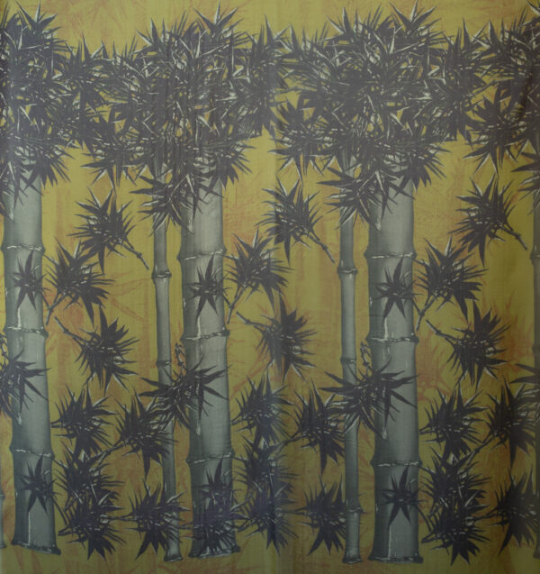 Designer Deadstock - Silk Georgette Panel - Bamboo Garden