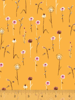 Quilting Cotton - Far Far Away III - Wildflowers - Marigold