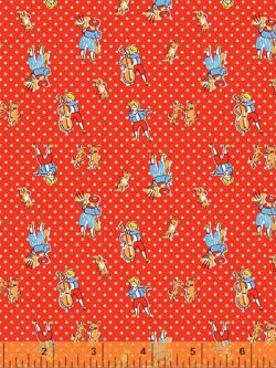 Quilting Cotton - Storybook '22 - Music Man - Red