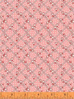 Quilting Cotton - Storybook '22 - Tulips on Plaid - Pink