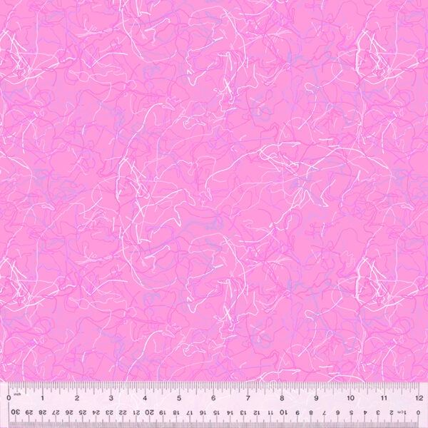 Quilting Cotton - Loose Threads - Pink