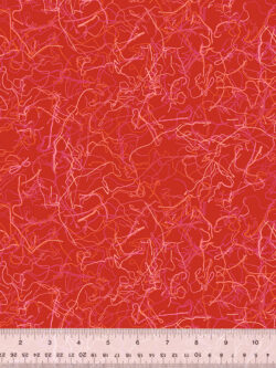 Quilting Cotton - Loose Threads - Red