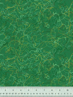 Quilting Cotton - Loose Threads - Green