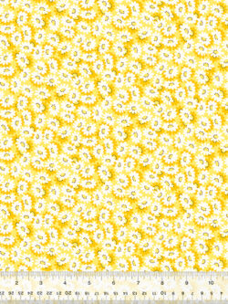 Quilting Cotton - Wild Flour - Daisy Field - Yellow