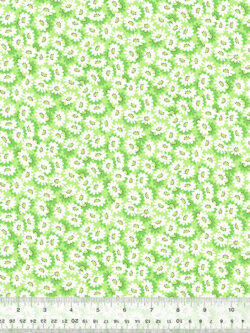 Quilting Cotton - Wild Flour - Daisy Field - Green