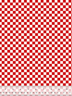 Quilting Cotton - Wild Flour - Checkerboard - Red