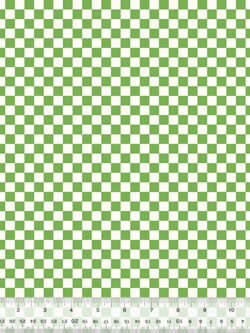 Quilting Cotton - Wild Flour - Checkerboard - Green