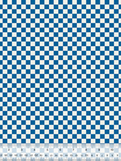 Quilting Cotton - Wild Flour - Checkerboard - Blue