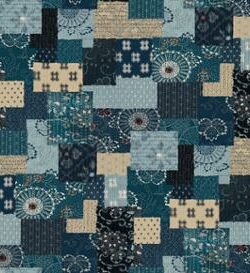 Quilting Cotton - Indigo Blooming - Patchwork - Multi