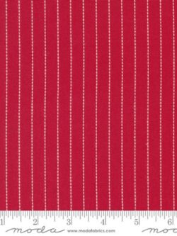 Yarn Dyed Cotton – Panache Wovens - Stitched Stripes - Red
