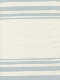 Panache Cotton Toweling - Stripe - Grey/White