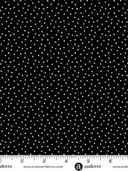 Quilting Cotton – Pips - Black