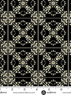 Quilting Cotton – Ciao Bella - Tiles - Black