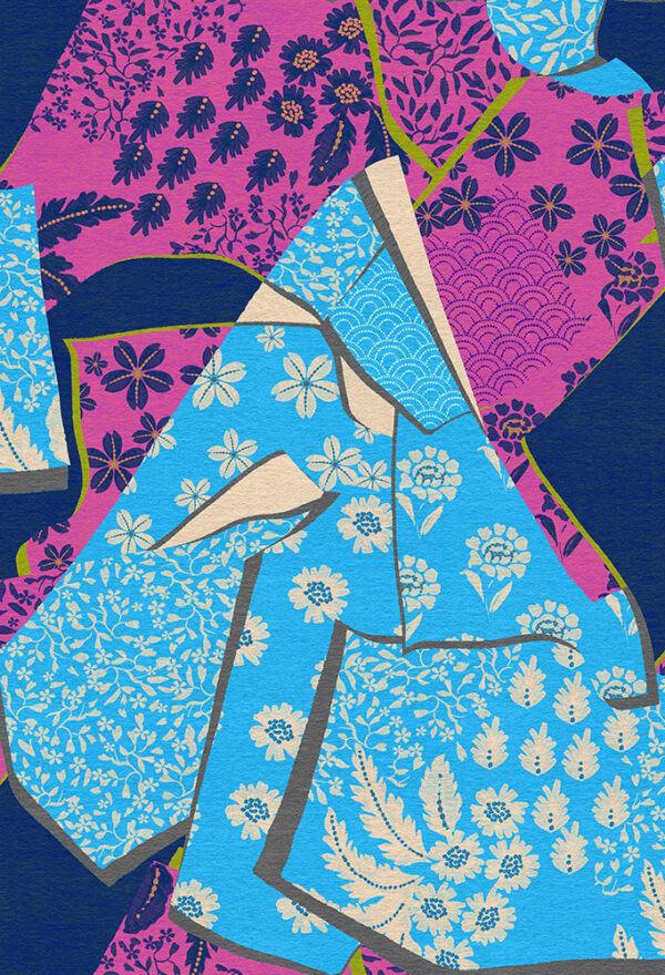 Quilting Cotton - Alexander Henry - Kimono - Mulberry