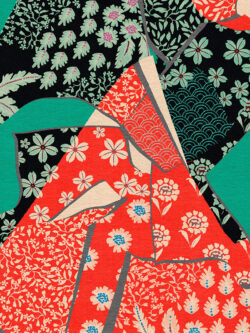 Quilting Cotton - Alexander Henry - Kimono - Red/Black/Jade