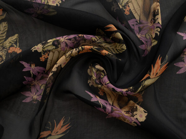 Designer Deadstock - Silk Georgette - Floral Goddess