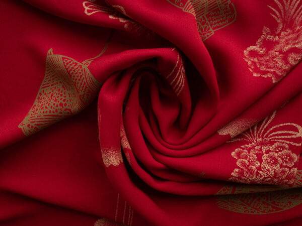 Designer Deadstock - Silk Crepe de Chine - Japanese Bouquet