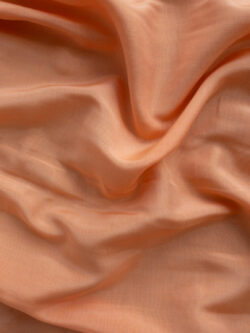 British Designer Deadstock - Silk/Cotton Voile - Tangerine