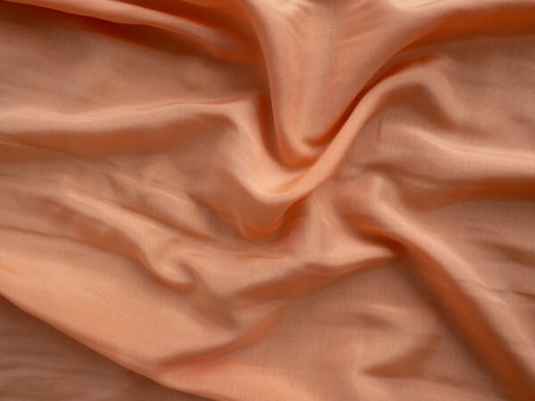 British Designer Deadstock - Silk/Cotton Voile - Tangerine