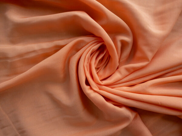 British Designer Deadstock - Silk/Cotton Voile - Tangerine