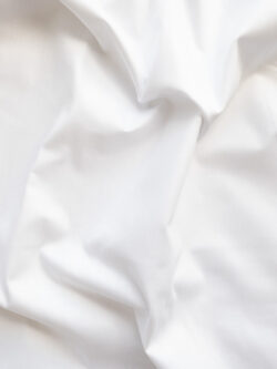 British Designer Deadstock – Cotton Twill Shirting - White