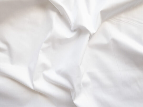 British Designer Deadstock – Cotton Twill Shirting - White