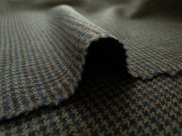 British Designer Deadstock – Wool Suiting - Tweed Dogtooth