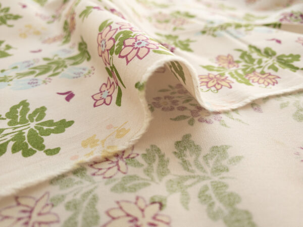 British Designer Deadstock – Cotton Poplin – Garden Floral