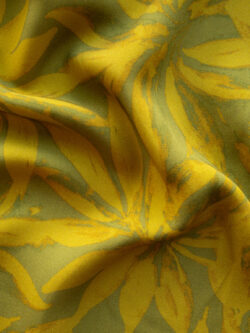 Viscose Twill – Sunbleached Leaves - Cactus