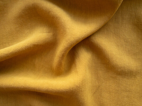 Sahara Washed Linen - Dark Mustard