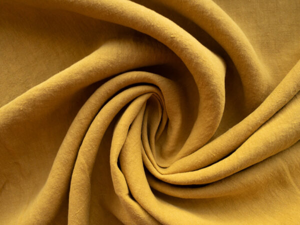 Sahara Washed Linen - Dark Mustard