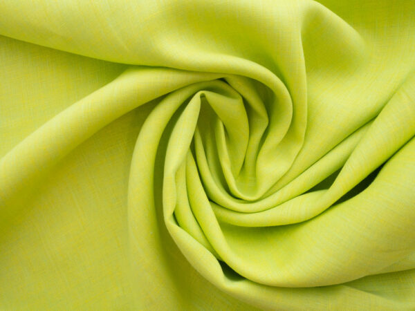 Yarn Dyed Two-Tone Linen - Lemon Lime