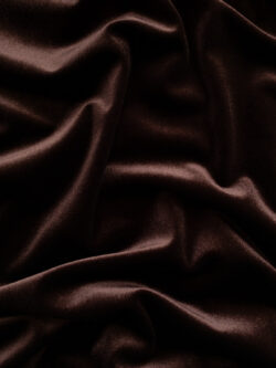 Lady McElroy - Plush Polyester/Spandex Glass Velour - Chocolate