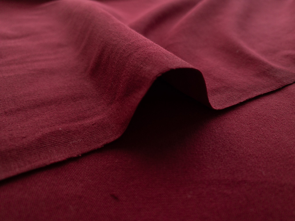 Martel Organic Cotton/Spandex Knit - Bordeaux - Stonemountain ...