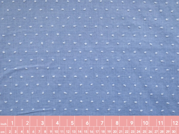 Cotton/Poly Swiss Dot - Soft Blue