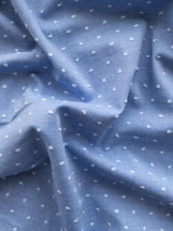 Cotton/Poly Swiss Dot - Soft Blue