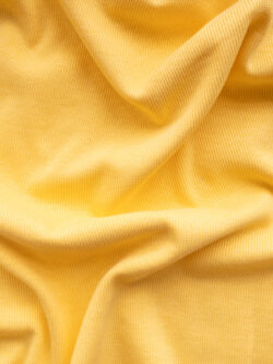 Recycled Cotton/Lycra Ribbing – Yellow