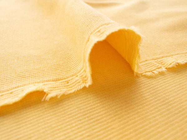 Recycled Cotton/Lycra Ribbing – Yellow