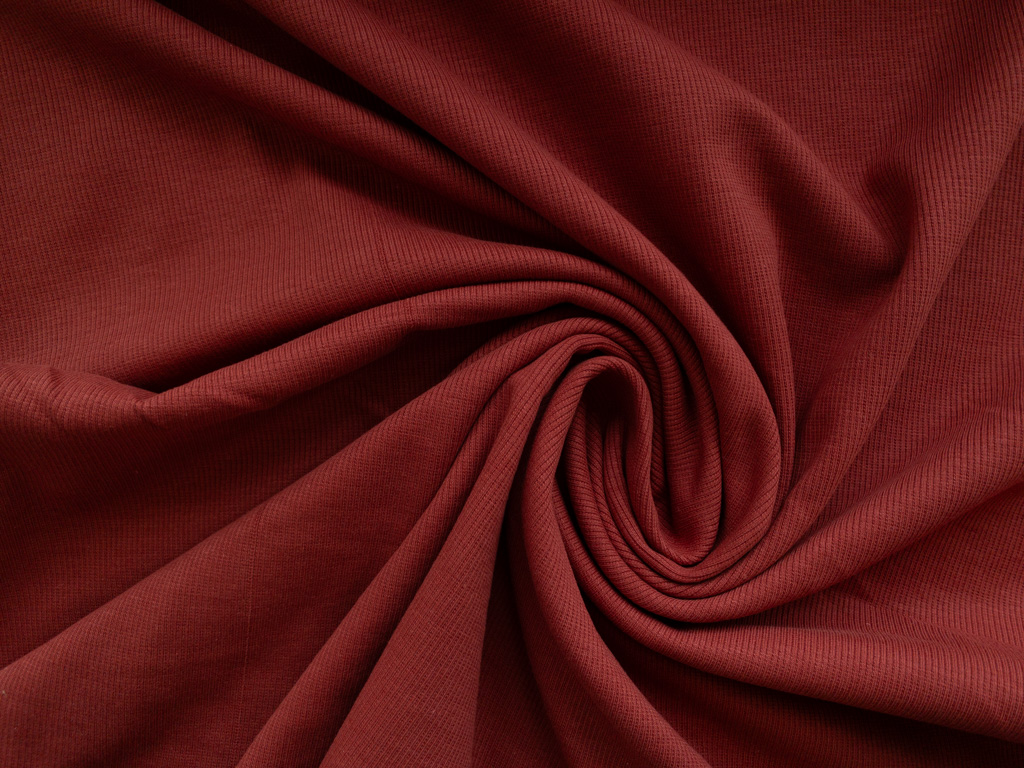 Organic Cotton/Spandex Ribbing – Sienna - Stonemountain & Daughter Fabrics