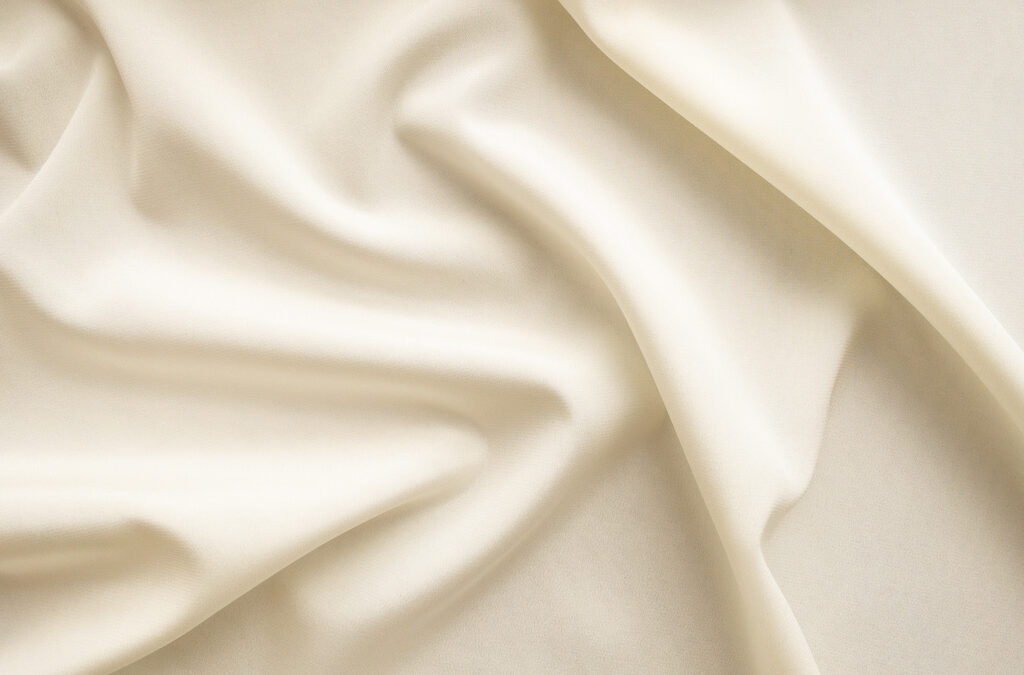 Designer Deadstock – Silk/Spandex Stretch Crepe de Chine – Ivory