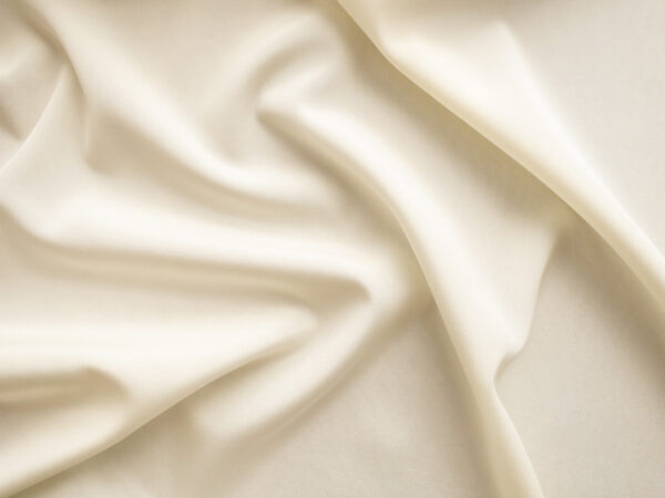 Designer Deadstock - Silk/Spandex Stretch Crepe de Chine - Ivory