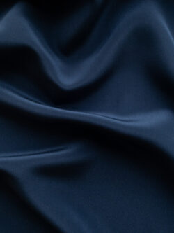 Designer Deadstock - Silk/Spandex Stretch Crepe de Chine - Blueberry