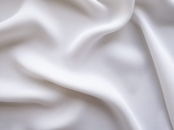 Designer Deadstock - Silk Georgette - White