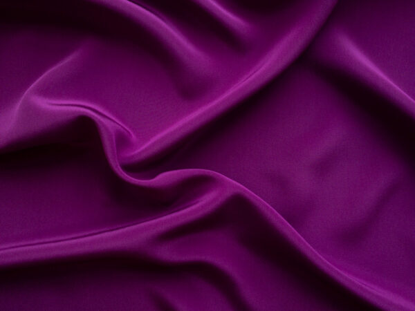 Designer Deadstock - Silk Crepe de Chine - Vibrant Orchid