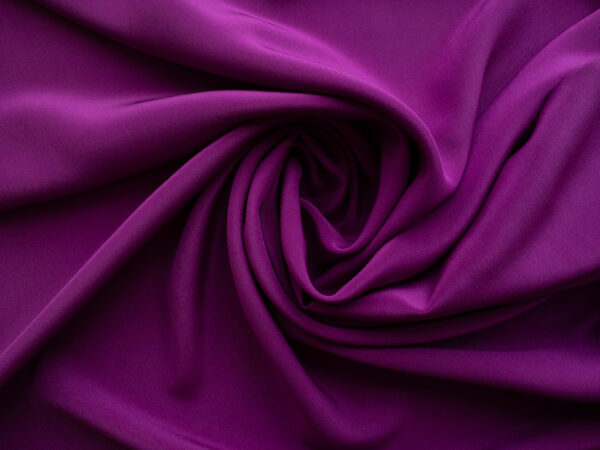 Designer Deadstock - Silk Crepe de Chine - Vibrant Orchid